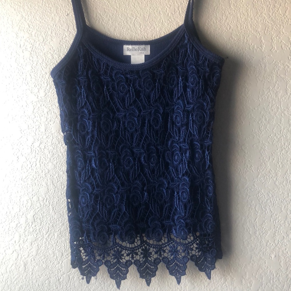 Tank Top with lace in front